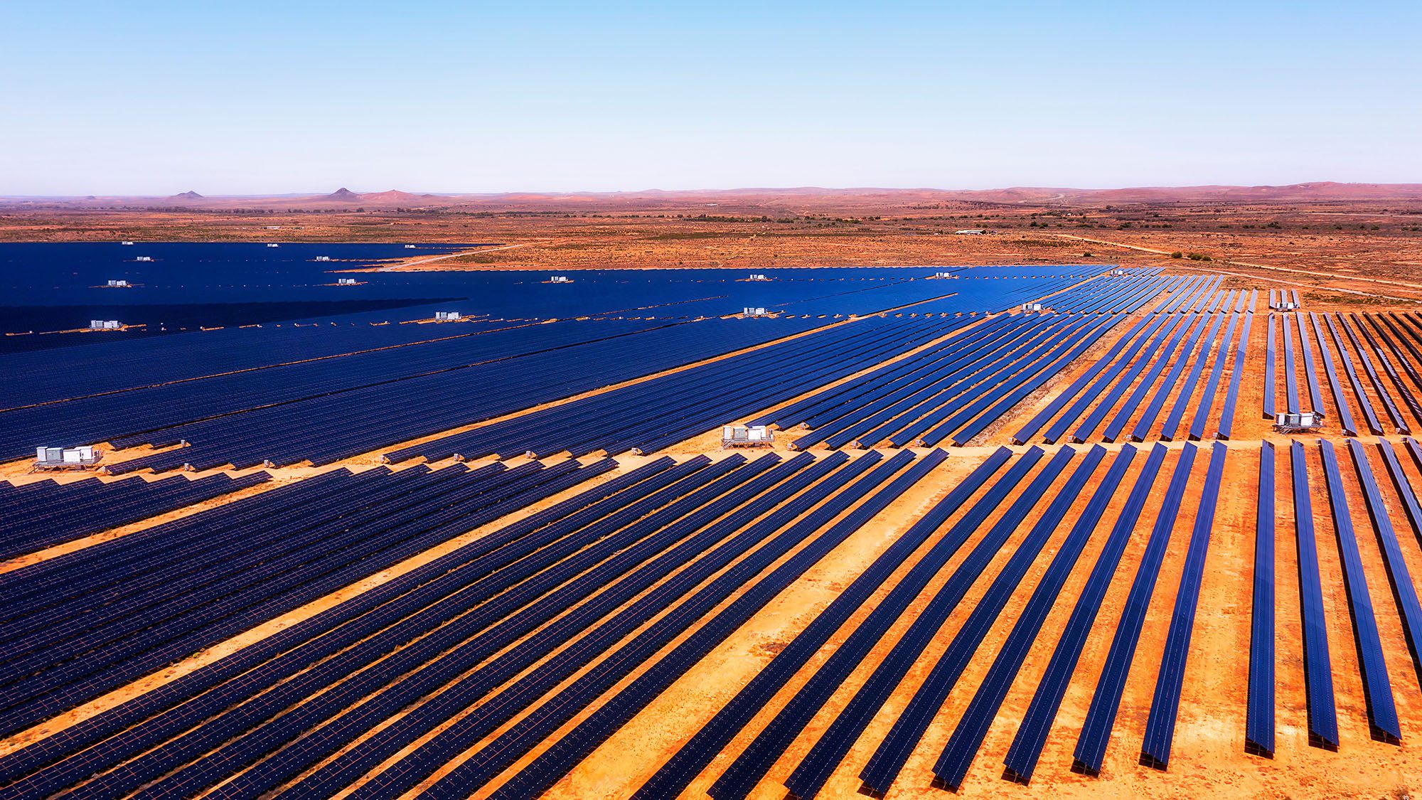 Solar panels in Northwest Australia